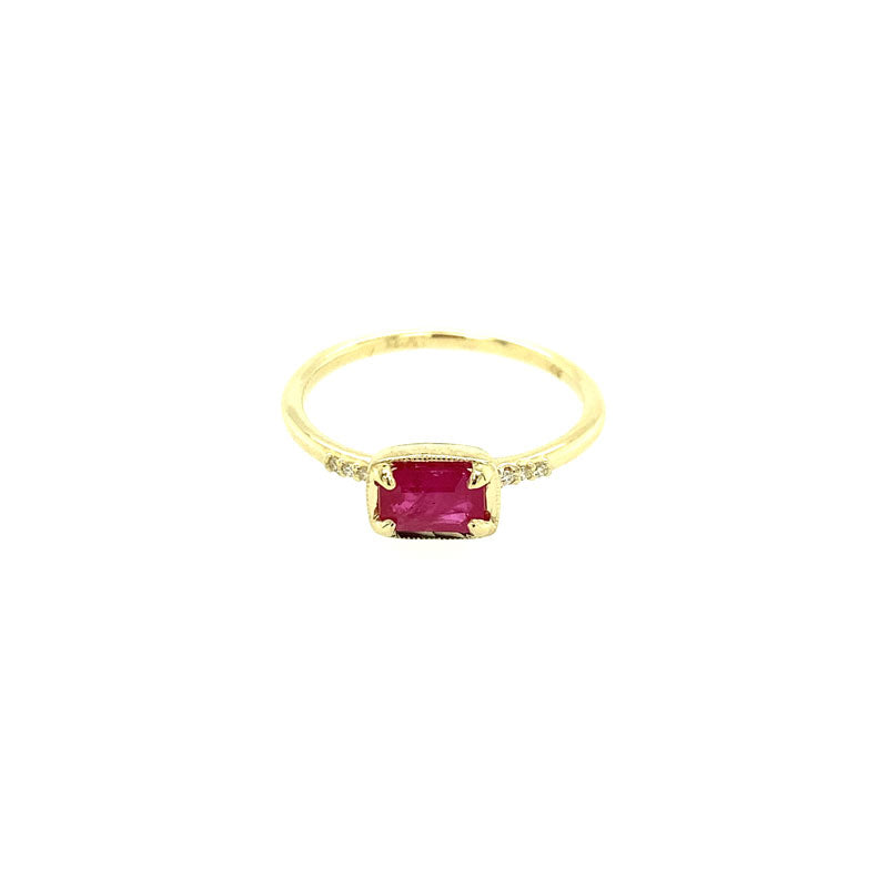 ILA 14KY Karina Ruby and Diamond Ring