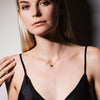 ILA 14KY Leone Baguette Emerald Pendant Necklace on model