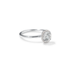 ILA Halo Round Diamond Engagement Ring 18K White Gold or Platinum
