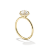 ILA Halo Round Diamond Engagement Ring 18K Yellow Gold