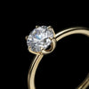 ILA Chispa Round Diamond Engagement Ring 18K Yellow Gold close up
