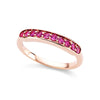 Jane Taylor Jewelry Pink Sapphire Half Eternity Band