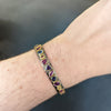 John Apel Multi-Color Sapphire Cuff Bracelet - 2, on wrist