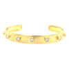 John Apel 18K Yellow Gold and Diamond Cuff Bracelet