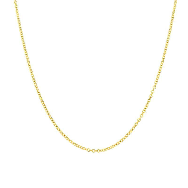 18K Yellow Gold Fine Cable Chain