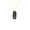 Lauren Newton 18K Yellow Gold Pyrite Gem Tab Charm
