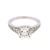 Diamond and Platinum engagement ring mounting by Mark Patterson jewelry designer