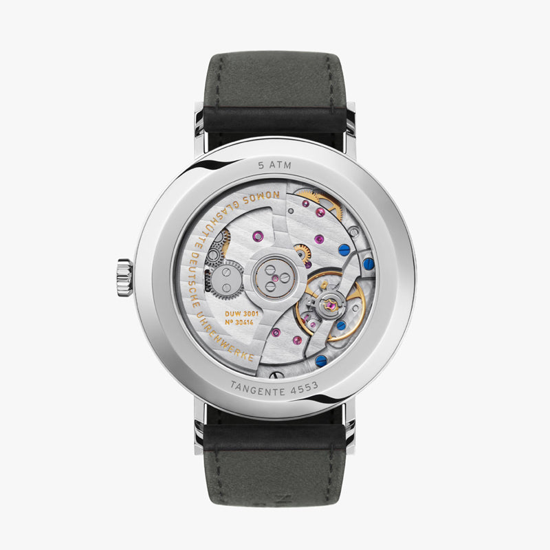 Nomos Tangente Neomatik 39 Blue Gold Stainless Steel Ref. 146 case back