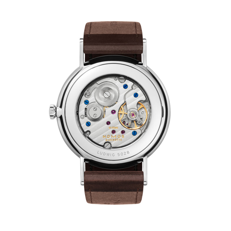 Nomos Ludwig 38 Enamel White Stainless Steel Ref. 237 back