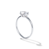 ILA East-West Oval Diamond Engagement Ring 18K White Gold or Platinum