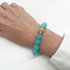 Ray Griffiths Amazonite Stretch Bracelet on wrist