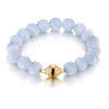 Ray Griffiths Blue Lace Agate Stretch Bracelet