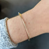 Rene Escobar 18K Rose Gold "Laura" Diamond Bangle Bracelet - 1.8MM, on wrist