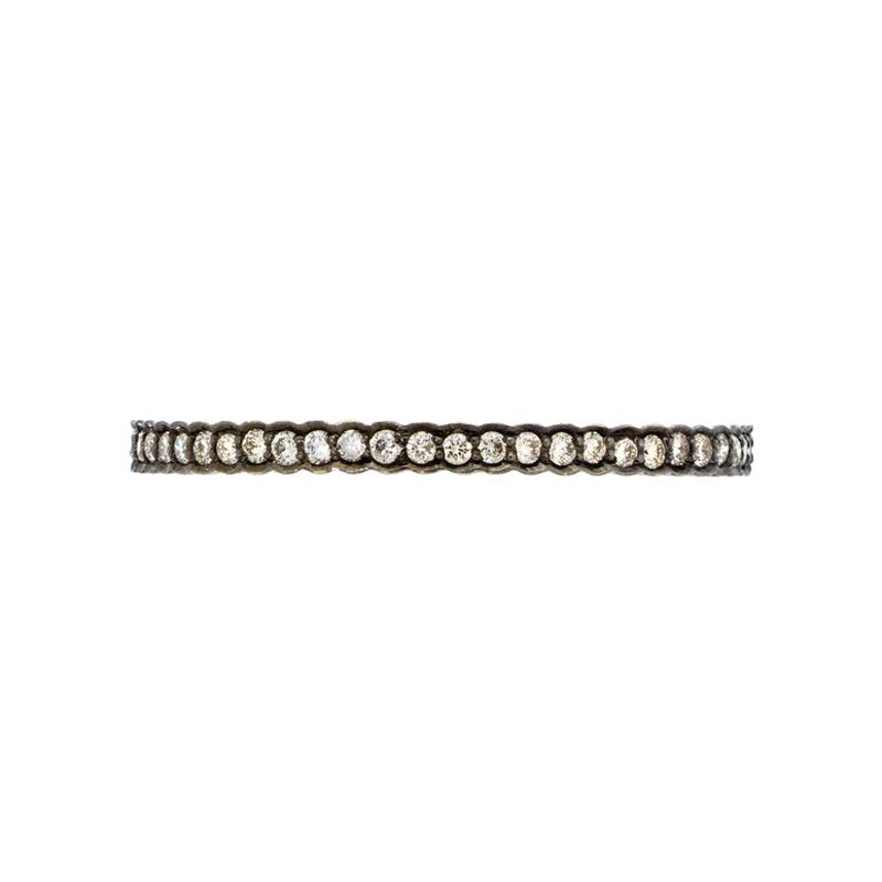 Sethi Couture scalloped diamond eternity band, detailed wedding band