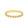 Sethi Couture 18K Yellow Gold Rainbow Sapphire Beaded Band