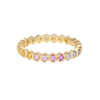 Sethi Couture 18K Yellow Gold and Rainbow Sapphire Regency Band