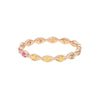 Sethi Couture 18K Rose Gold "Eleanor" Rainbow Sapphire Band