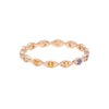 Sethi Couture 18K Rose Gold "Eleanor" Rainbow Sapphire Band