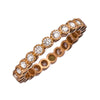 18K rose gold bezel set diamond eternity band