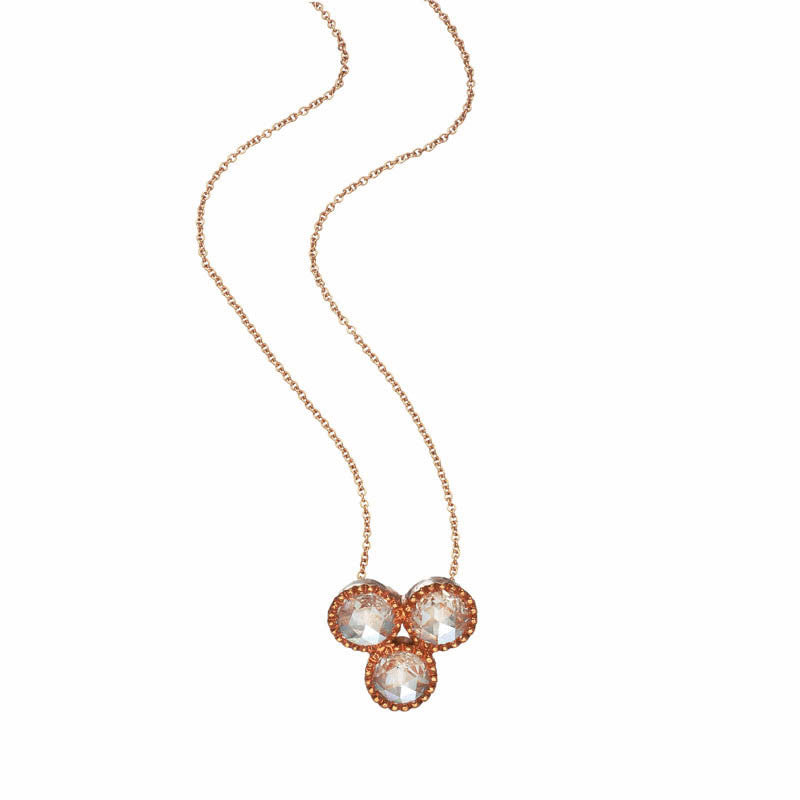 Sethi Couture 18K Rose Gold "Grace" Diamond Pendant Necklace