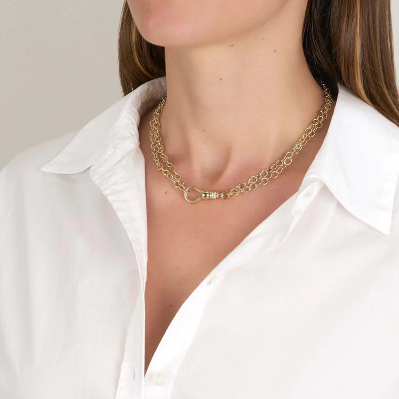 Single Stone "Evren" Chain - 30 Inch