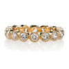 Single Stone 18K Yellow Gold "Gabby" Diamond Eternity Band