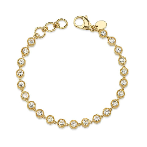 Single Stone Small "Gemma" Diamond Bracelet