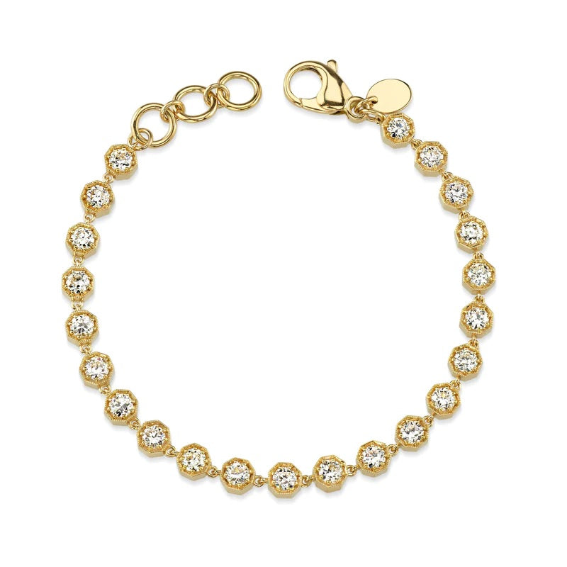 Single Stone Small "Gemma" Diamond Bracelet