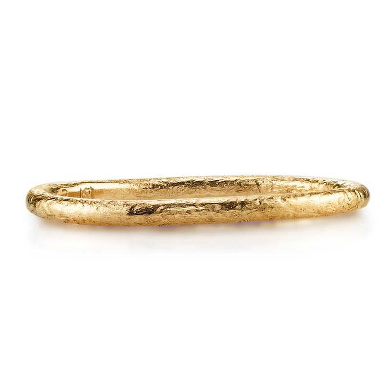 Single Stone Large "Jane" 22K Gold Band