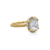 Samantha Louise Jewelry Icy White Rustic Oval Diamond Ring