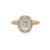 Samantha Louise Jewelry Icy White Rustic Oval Diamond Ring