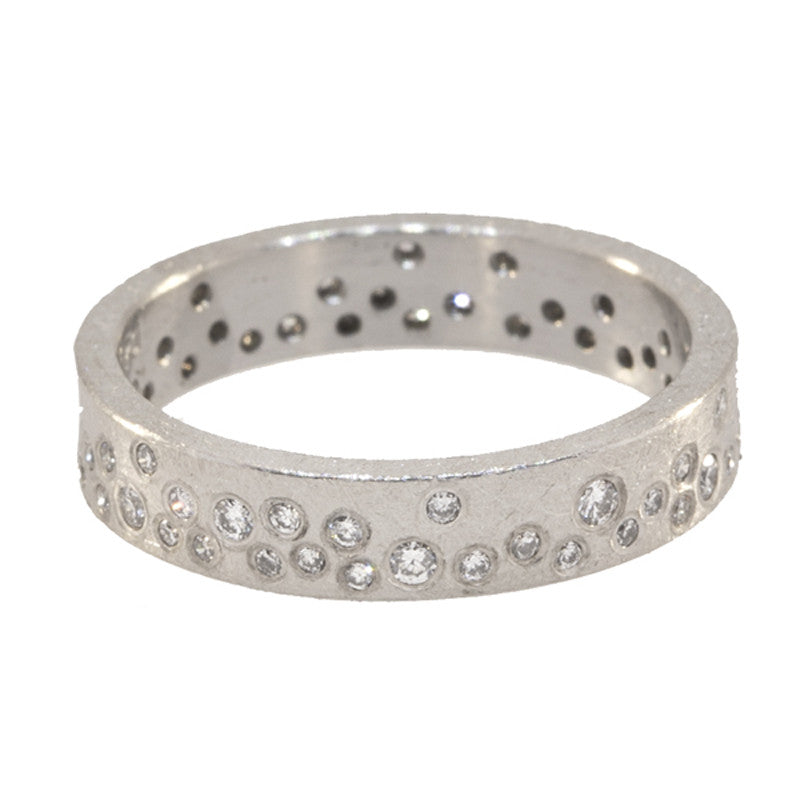 Todd Reed palladium eternity ring with round diamonds set in band