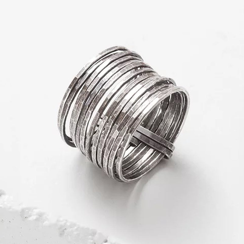 Zuzko Jewelry Sterling Silver Stacked Ring