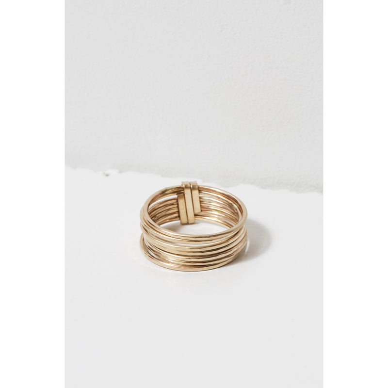 Zuzko Jewelry Gold Filled Stacked Short Ring