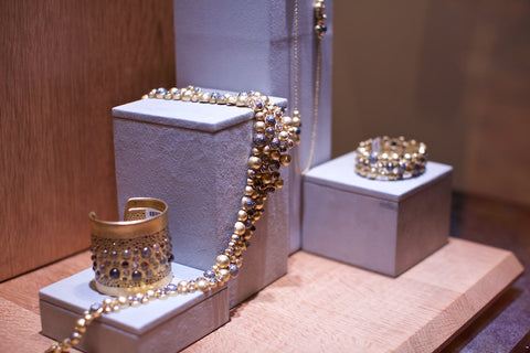 Display of Todd Reed Jewelry from Las Vegas
