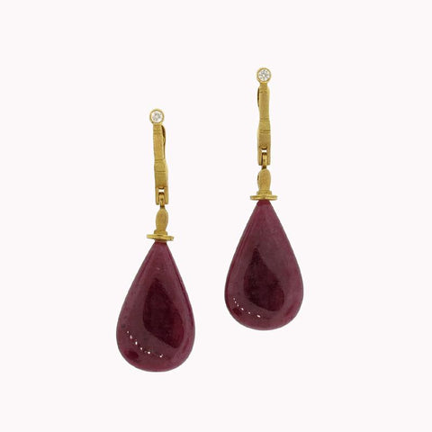 Ruby sticks and stones earrings from Alex Sepkus