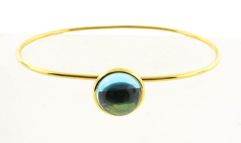 Syna 18k blue topaz bracelet