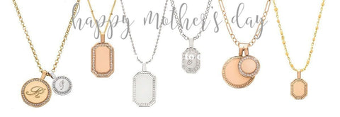 Sethi Couture 18k gold pendants with initials engraved on them