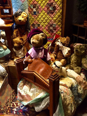 Photo of Fox's Gem Shop Nurse Tilly teddy bear holiday window