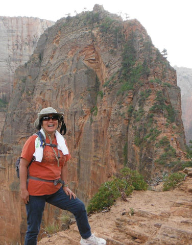 Photo of Mariko Winters hiking