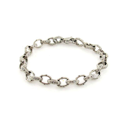 Alex Sepkus platinum link bracelet