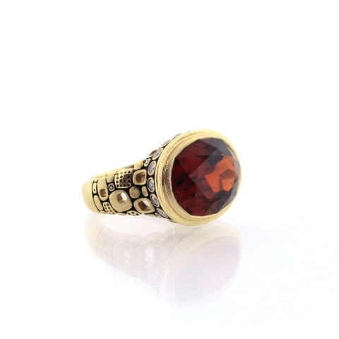 Alex Sepkus hessonite garnet ring