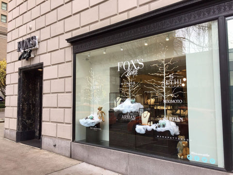Front window and door of the new Fox's Seattle