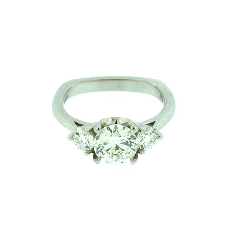 Diamond and Platinum Three Stone Ring