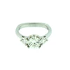 Diamond and Platinum Three Stone Ring