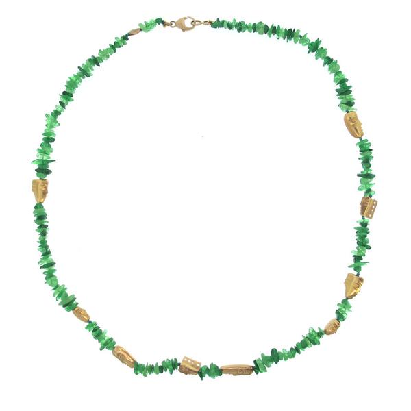 Alex Sepkus Tsavorite Bead and 18K Rose Gold 