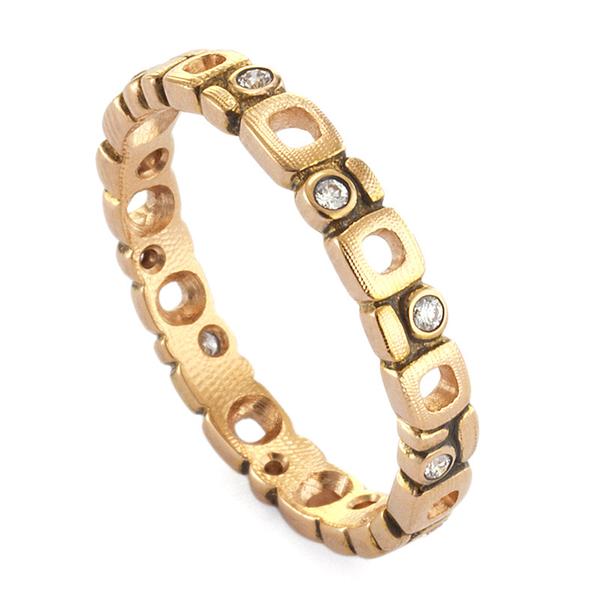 Alex Sepkus Diamond and 18K Rose Gold 