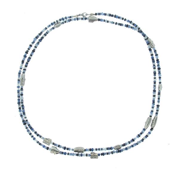 Alex Sepkus Multi-Colored Sapphire and Palladium Necklace