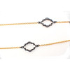 22K Gold and Sterling  Silver Necklace