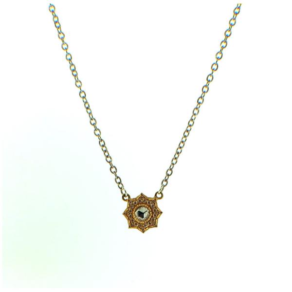 Arman Sarkisyan Diamond, 22K Gold and Sterling Silver Pendant